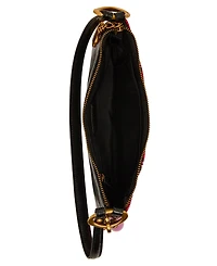 Betsey Johnson Tartan Rhinestone Medium Shoulder Handbag