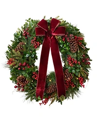 Balsam Hill Boxwood Berries 28" Wreath