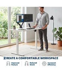 gaomon Electric Standing Desk, Height Adjustable Sit Stand Desk with Memory Presets, Home Office Computer Desk with Cable Management