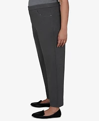 Alfred Dunner Plus Pull-On Mid-Rise Ankle Pants