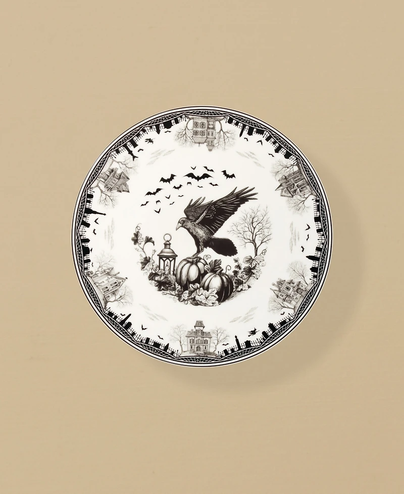 Lenox Haunted Village Cake Plate