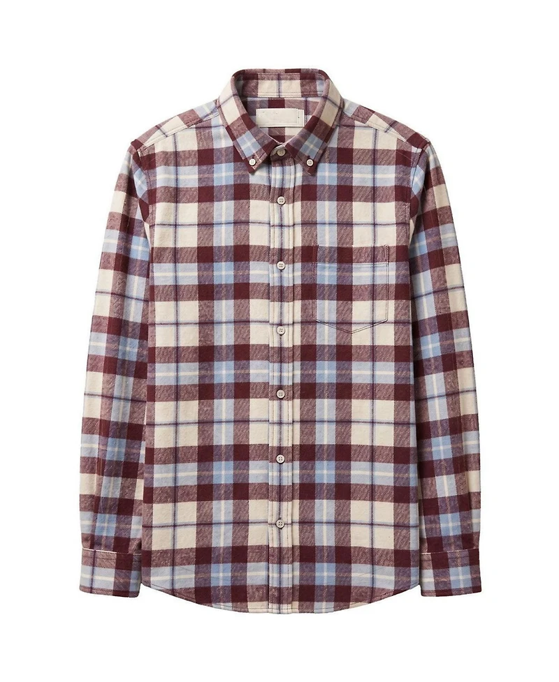 Hope & Henry Little and Big Boys' Organic Long Sleeve Flannel Button Down Shirt