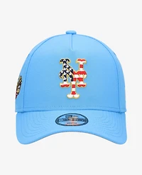 New Era Big Boys and Girls Light Blue New York Mets Celebrate America's 250th 9FORTY A-Frame Adjustable Hat