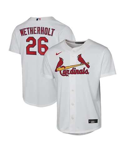 Nike Big Boys and Girls Jj Wetherholt White St. Louis Cardinals Home Replica Jersey