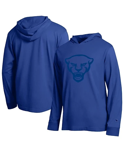 Champion Men's Royal Pitt Panthers Tonal All-Star Long Sleeve Hooded T-Shirt