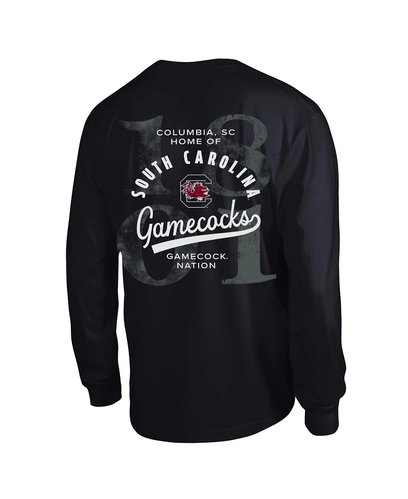 Champion Men's South Carolina Gamecocks Laminated All-Star Long-Sleeve Screen-Print Crewneck T-Shirt