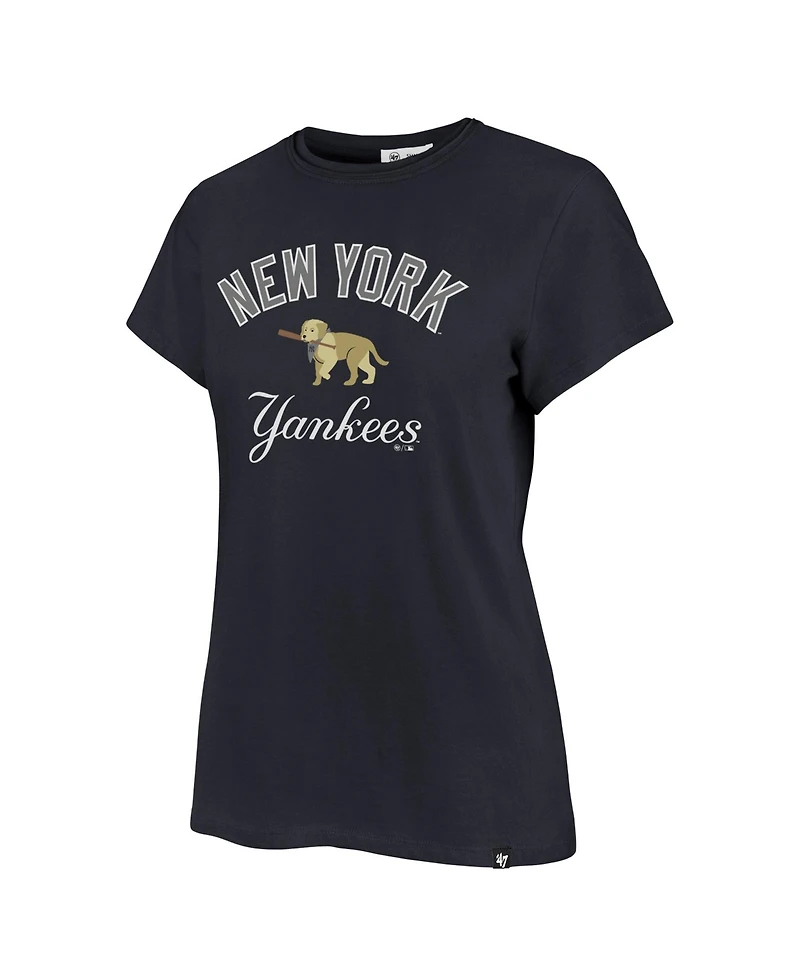 '47 Brand Women's New York Yankees Premier Frankie Tee Short-Sleeve Crewneck Cotton T-Shirt