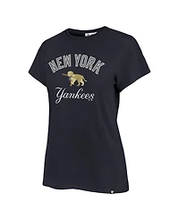 '47 Brand Women's New York Yankees Premier Frankie Tee Short-Sleeve Crewneck Cotton T-Shirt