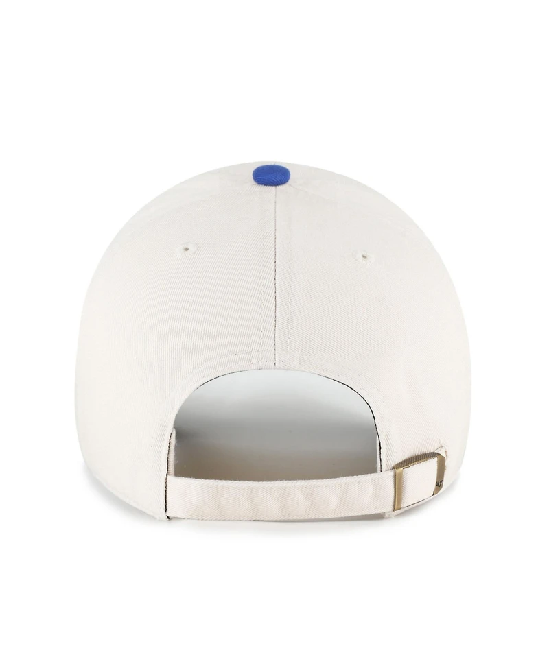 '47 Brand Men's Natural New York Mets Single Swirl Ice Cream Helmet 2.0 Clean Up Adjustable Hat
