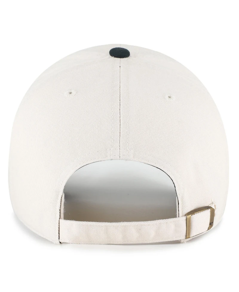 '47 Brand Men's Natural Chicago White Sox Single Swirl Ice Cream Helmet 2.0 Clean Up Adjustable Hat