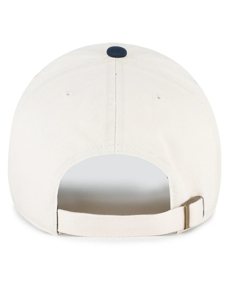 '47 Brand Men's Natural Atlanta Braves Single Swirl Ice Cream Helmet 2.0 Clean Up Adjustable Hat