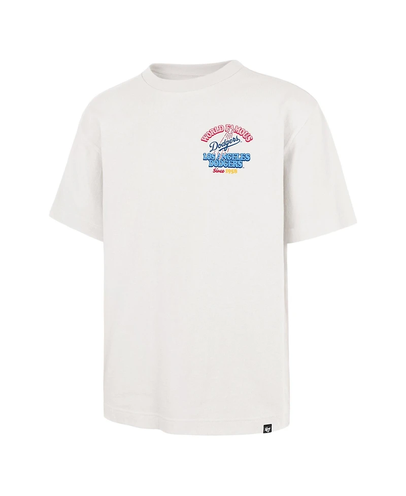'47 Brand Men's Cream Los Angeles Dodgers Glizzy T-Shirt