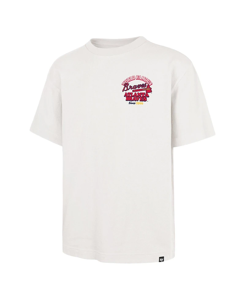 '47 Brand Men's Cream Atlanta Braves Glizzy T-Shirt