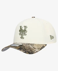 New Era Men's Khaki/Realtree Camo New York Mets 9FORTY A-Frame Adjustable Hat