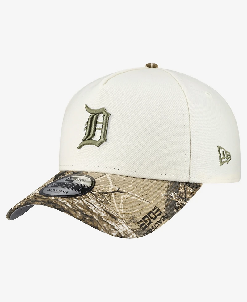 New Era Men's Khaki/Realtree Camo Detroit Tigers 9FORTY A-Frame Adjustable Hat