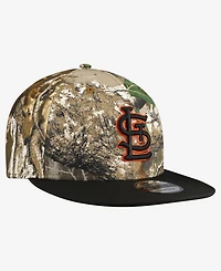 New Era Men's Camo St. Louis Cardinals Realtree Orange Pop 9FIFTY Snapback Hat
