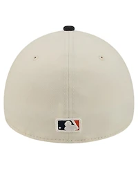 New Era Men's Cream Houston Astros Chrome A-Frame 59FORTY Fitted Hat
