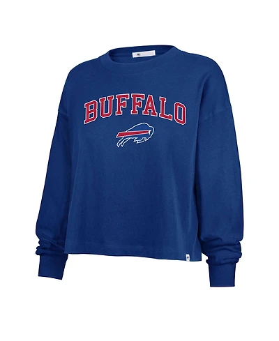 '47 Brand Plus Buffalo Bills Sydney Arch Game Long-Sleeve Cotton-Blend T-Shirt