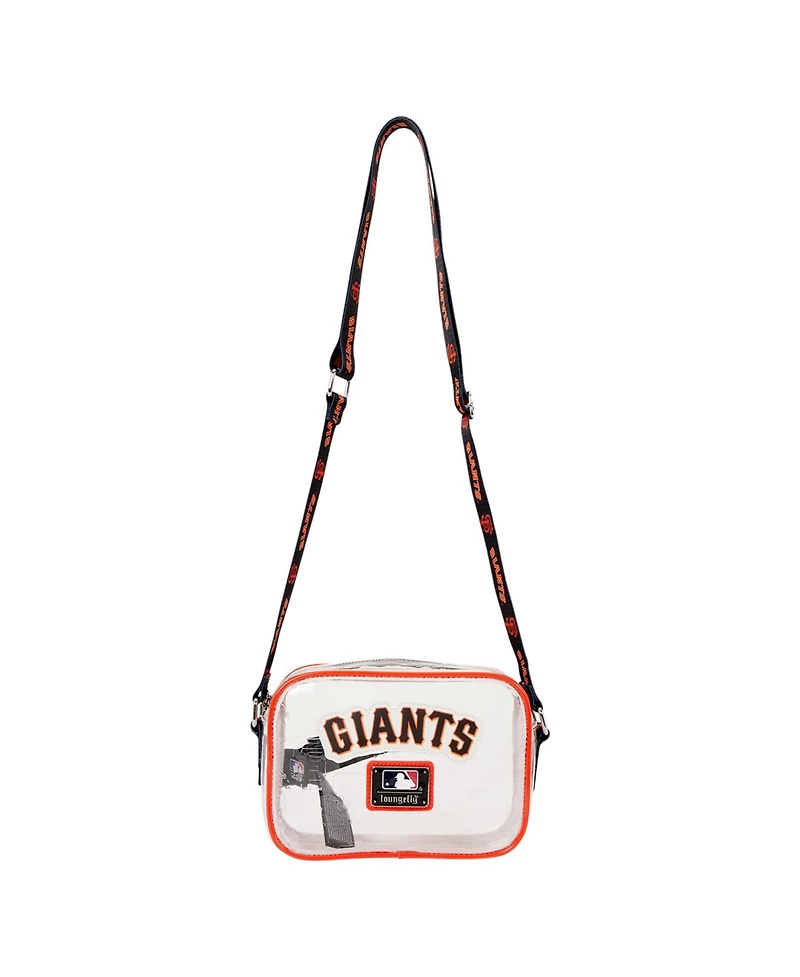 Loungefly San Francisco Giants Clear All Over Logo Crossbody Bag
