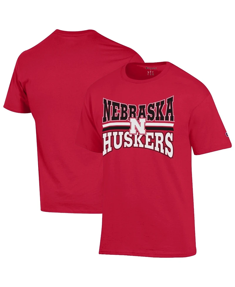 Champion Men's Nebraska Huskers Team Zoom Classic-Fit Graphics T-Shirt