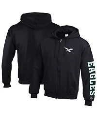 Champion Men's Philadelphia Eagles Powerblend Full-Zip Fleece Hoodie