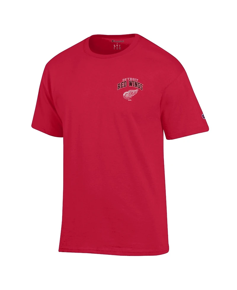 Champion Men's Detroit Red Wings Stick With It Oversized-Graphic T-Shirt
