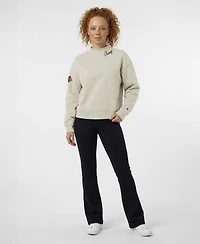 Champion Women's Chicago Blackhawks Collar Script Triumph Fleece Pullover Crewneck Sweatshirt
