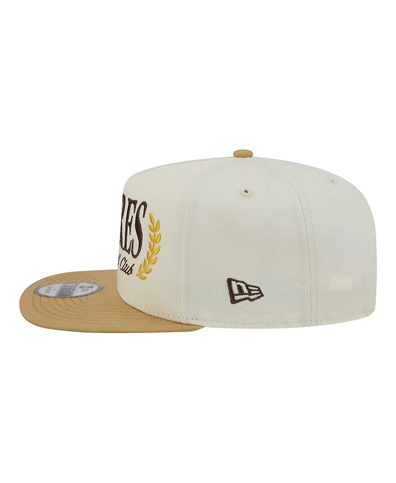 New Era Men's Cream San Diego Padres Club 9FIFTY A-Frame Snapback Hat