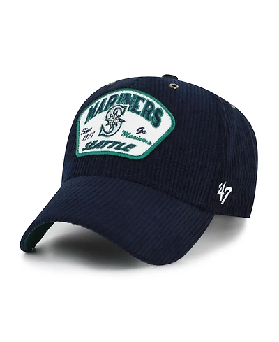 '47 Brand Men's Navy Seattle Mariners Accordia Corduroy Mvp Adjustable Hat