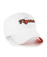 '47 Brand Women's White Detroit Tigers Trendy Script Clean Up Adjustable Hat