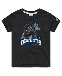 Homage Toddler Charcoal Los Angeles Dodgers Star Wars x Mlb Dark Side T-Shirt