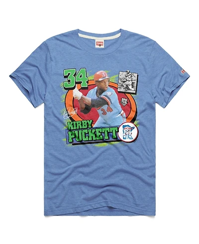 Homage Men's Minnesota Twins Kirby Puckett Topps 75 Remix Graphic T-Shirt