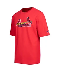 Champion Men's St. Louis Cardinals Chenille Applique Wordmark Relaxed-Fit T-Shirt
