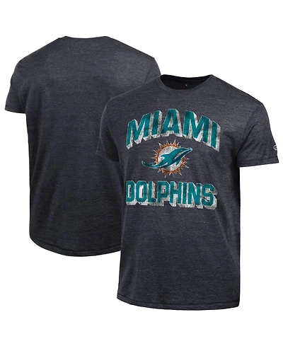 Champion Men's Ultimate Miami Dolphins Tri-Blend Distressed T-Shirt