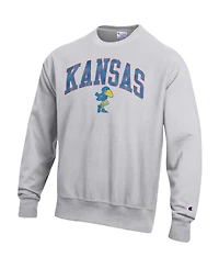 Champion Men's Kansas Jayhawks Reverse Weave Crewneck Sweatshirt