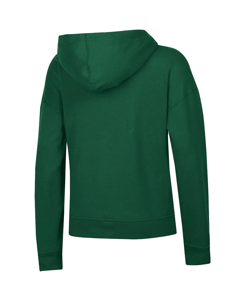 Champion Women's Green Bay Packers Fleece Relaxed-Fit Pullover Hoodie