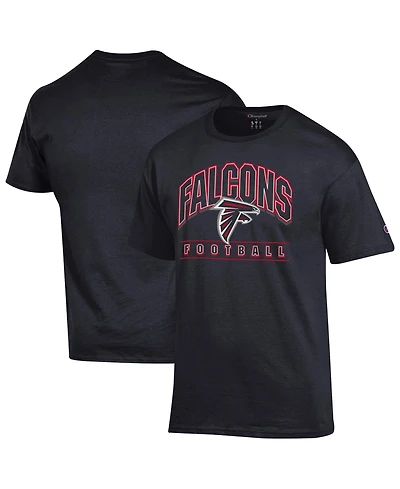 Champion Men's Atlanta Falcons Screen Print Dropped Shoulder T-Shirt
