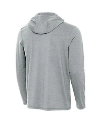 Antigua Men's Heather Gray Oklahoma City Thunder 2025 Nba Finals s Tidy Quarter-Zip Hoodie