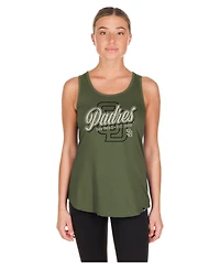 New Era Women's San Diego Padres 2026 Armed Forces Day Distressed Screen Print Graphics Tank Top
