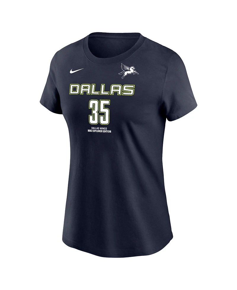 Nike Women's Dallas Wings Azzi Fudd Explorer Edition Printed Graphic Relaxed-Fit T-Shirt