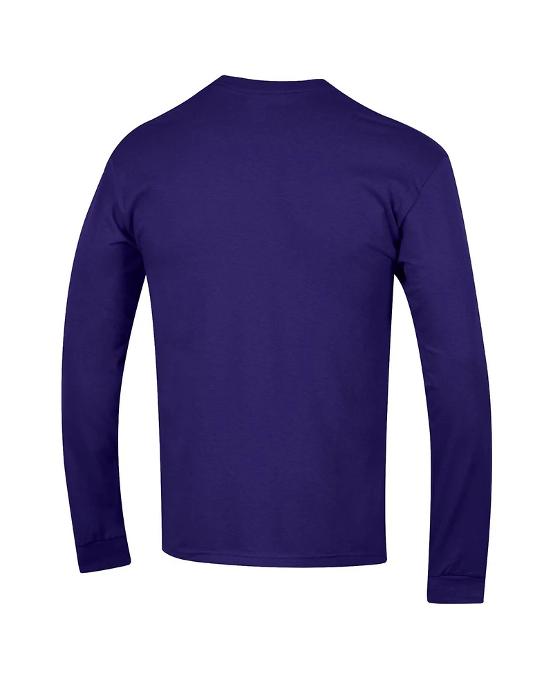 Champion Men's Purple Washington Huskies Arch Over Logo Long Sleeve T-Shirt