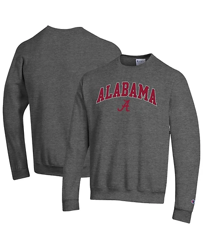 Champion Men's Alabama Crimson Tide Arch Over Logo Fleece-Lined Crewneck Pullover Sweatshirt