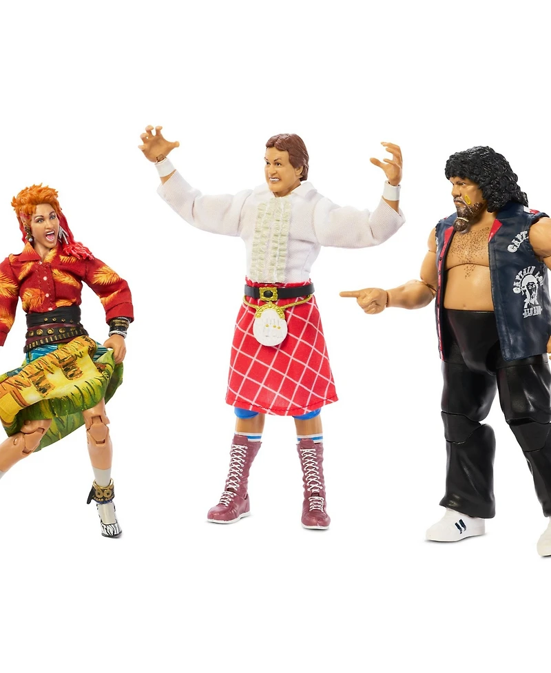 Mattel 3-Pack "Rowdy" Roddy Piper, Captain Lou Albano Cyndi Lauper Wwe Sdcc Exclusive Elite Collection Action Figure