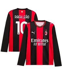 Puma Men's Ac Milan Rafael Leao 2026/27 Home Long-Sleeve Crewneck Replica Jersey