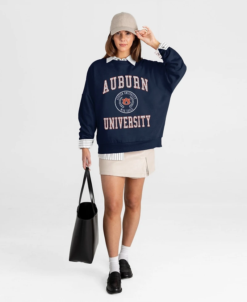 Gameday Couture Women's Auburn Tigers Prime Play Oversized Crewneck Sweatshirt