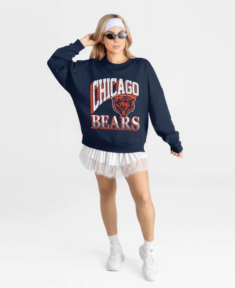 Gameday Couture Women's Chicago Bears Main Character Oversized Dropped-Shoulder Sweatshirt