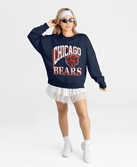 Gameday Couture Women's Chicago Bears Main Character Oversized Dropped-Shoulder Sweatshirt