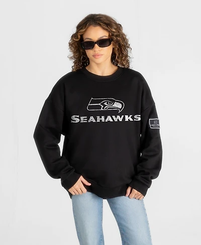 Gameday Couture Women's Seattle Seahawks Bold Move Oversized Crewneck Sweatshirt