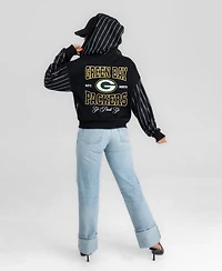 Gameday Couture Women's Green Bay Packers Eyes on the Prize Mid-Crop Full-Zip Hoodie