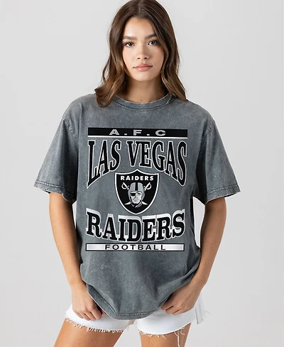 Gameday Couture Women's Las Vegas Raiders Classic Grind Washed Oversized T-Shirt